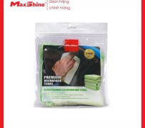Khăn lau kính chuyên dụng màu xanh 1094040G Maxshine thích hợp để lau cửa sổ và gương, đánh bóng chrome, kính và kim loại