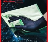 Khăn lau kính chuyên dụng màu xanh 1094040G Maxshine thích hợp để lau cửa sổ và gương, đánh bóng chrome, kính và kim loại