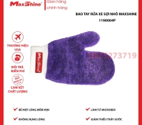 Bao tay rửa xe sợi nhỏ Maxshine 1190004P màu tím được làm từ chất liệu Microfiber mềm mại, không rụng lông khi lau
