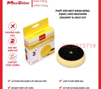 Phớt xốp/mút đánh bóng caro bước 2 kích thước 3 inch Maxshine 2002090Y màu vàng, được làm từ xốp mềm, có tính đàn hồi, được cắt chéo bề măt giúp thoát nhiệt nhanh