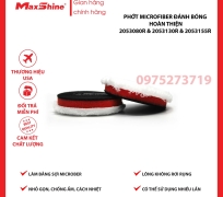 Phớt Microfiber đánh bóng hoàn thiện 5” inch Maxshine 2053130R mặt trước được dệt từ sợi microfiber mềm mại, chống ấm và cách nhiệt tốt