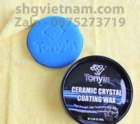 Combo Sáp phủ Ceramic màu trắng TW04 CERAMIC COATING WAX 200g + Khăn wax màu vàng TF03