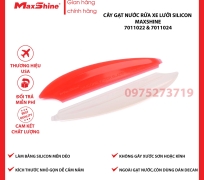 Cây gạt nước rửa xe lưỡi Silicon Maxshine 7011022 được làm từ chất liệu silicon mềm, dẻo dai không gây xước bề mặt sơn và kính, màu trong suốt