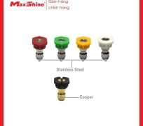 Đầu phun áp lực 5 cấp độ Maxshine 701202 làm từ chất liệu nhựa ABS cứng cáp, lõi trong bằng thép bền bỉ chịu áp lực nước cao