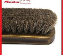 Bàn chải vệ sinh nội thất ô tô lông ngựa Maxshine 7033007 có tay cầm bằng gỗ đúc phun và bề mặt sợi từ lông ngựa siêu mềm