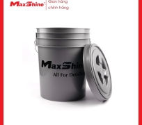 Xô rửa xe chi tiết có nắp đậy MSB003 Maxshine được làm từ nhựa đúc phun bền cho khả năng ngăn ngừa vỡ và độ bền cao