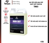Chai xịt tẩy rửa oxit sắt, La zăng oxit kim loại IRON OUT IRON & FALLOUT REMOVER TM03 Tonyin 4L tẩy rửa nước oxit sắt trên thân xe, bánh xe, thắng xe ô tô