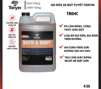 Dung dịch rửa xe bọt tuyết chậm tan nồng độ cao TM04C  BODY & BATH EXTREME SNOW FOAM (1:800) Tonyin TM04A 4L loại bỏ bụi bẩn, an toàn cho sơn xe