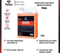 Chai xịt làm sạch bánh xe ALLOYS WHEEL CLEANER TM06Tonyin 4L (1:20) an toàn cho nhiều loại bánh xe