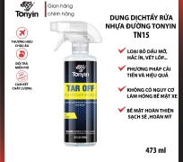 Chai xịt tẩy nhựa đường TAR OFF TAR & STICKER REMOVER Tonyin TN15 473ml loại bỏ an toàn dầu mỡ, hắc ín, nhựa đường, côn trùng, vết lốp và bất kỳ chất bẩn cứng đầu
